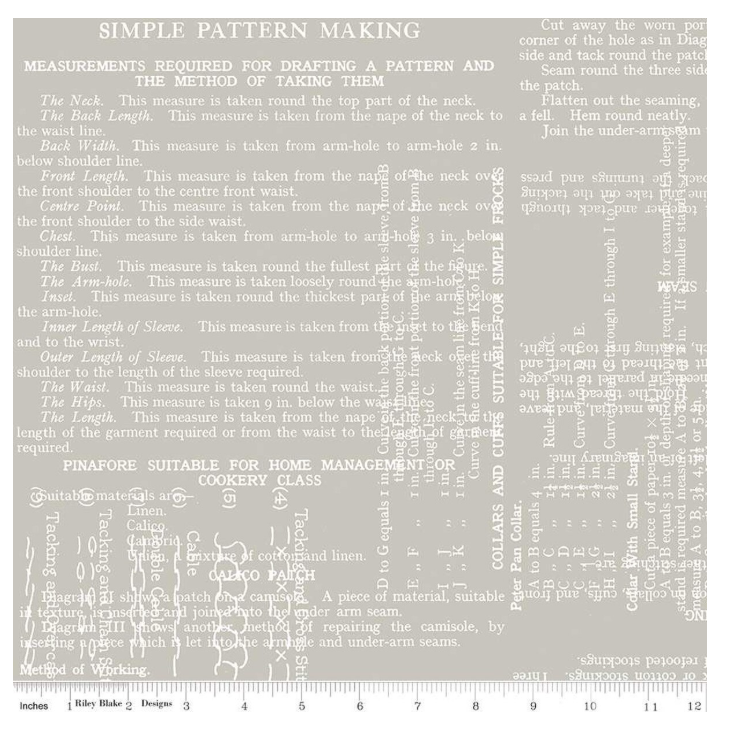 Sew Text 108" Wide Backing - 1/2 yd
