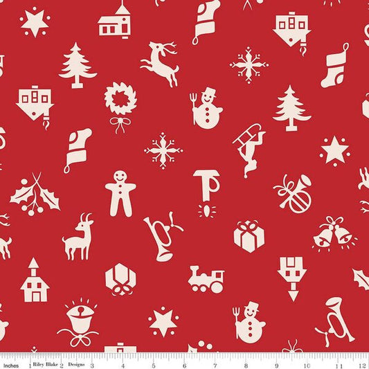 Home Town Holiday 108" Wide Backing - 1/2 yd