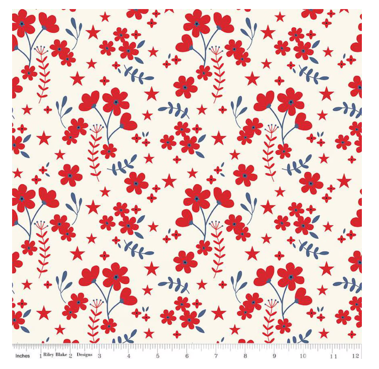 Freedom Garden 108" Wide Backing - 1/2 yd