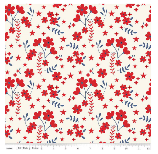 Freedom Garden 108" Wide Backing - 1/2 yd